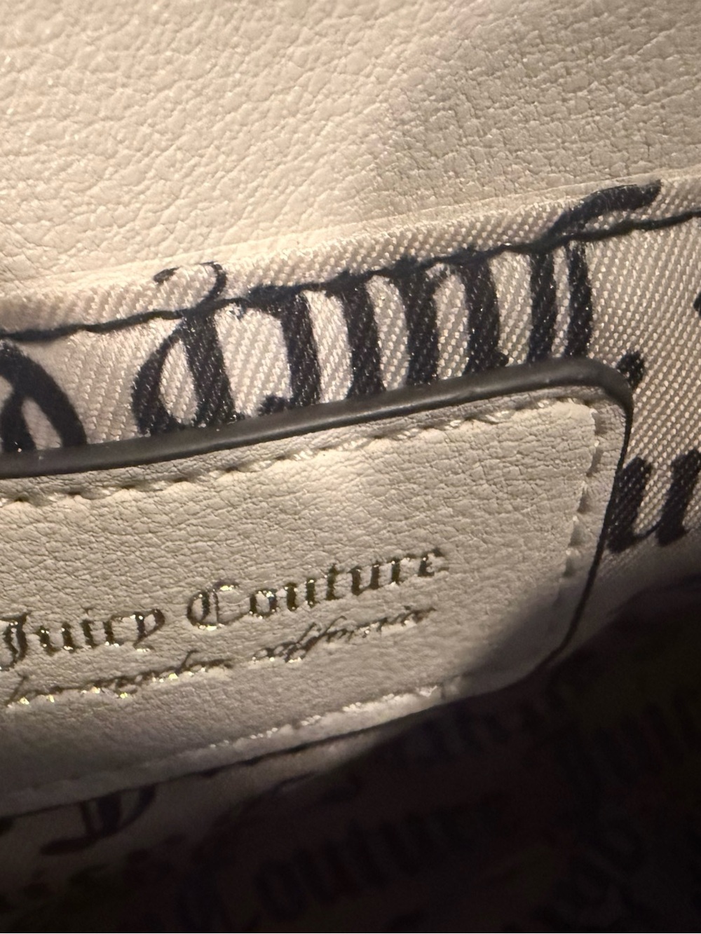 Juicy Couture Cream Mini Top-Handle Crossbody with Gold Hardware - Picture 6 of 14